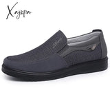 Xajzpa - Canvas Shoes Men Classic Loafers Casual Breathable Walking Flat Sneakers Plus Size