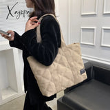 Xajzpa - Canvas Shopper Shoulder Bag For Women Soft Cotton Capacity Shopping Bags Fashion Female