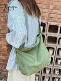 Xajzpa - Canvas Shoulder Bag For Women Hobos Small Messenger Crossbody Casual Korean Style Handbag