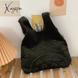 Xajzpa - Canvas Tote Bags For Women Corduroy Large Ladies Cotton Cloth Handbag Cartoon Print Female