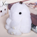 Xajzpa - Car Keychain Accessories Lovers Rabbit Bags Hangings Female Genuine Imitate Bunny Fur