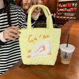 Xajzpa - Cartoon Shoulder Bag Women Canvas Large Capacity Cute Shopper Bags Girls Ins Fashion