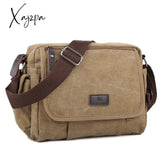 Xajzpa - Casual Canvas Men Small Shoulder Bag Vintage Satchel Retro Crossbody Sling For Leisure