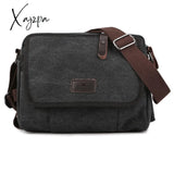 Xajzpa - Casual Canvas Men Small Shoulder Bag Vintage Satchel Retro Crossbody Sling For Leisure