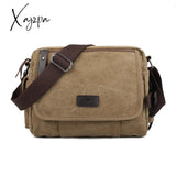 Xajzpa - Casual Canvas Men Small Shoulder Bag Vintage Satchel Retro Crossbody Sling For Leisure