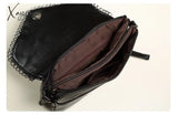 Xajzpa - Casual Crossbody Bag Female Messenger Bags Black Pu Leather Women’s Shoulder Chain Women