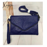 Xajzpa - Casual Crossbody Bag Female Messenger Bags Black Pu Leather Women’s Shoulder Chain Women