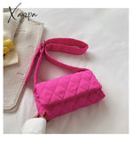 Xajzpa - Casual Lingge Quilted Women Shoulder Bags Designer Nylon Padded Crossbody Bag Down Cotton