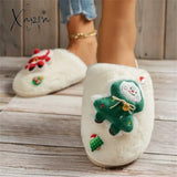 Xajzpa - Casual Living Patchwork Round Keep Warm Comfortable Shoes