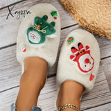 Xajzpa - Casual Living Patchwork Round Keep Warm Comfortable Shoes