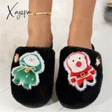 Xajzpa - Casual Living Patchwork Round Keep Warm Comfortable Shoes Black / 6