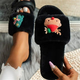 Xajzpa - Casual Living Patchwork Round Keep Warm Comfortable Shoes Black Style 4 / 6