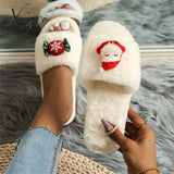 Xajzpa - Casual Living Patchwork Round Keep Warm Comfortable Shoes White Style 2 / 6