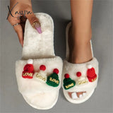 Xajzpa - Casual Living Patchwork Round Keep Warm Comfortable Shoes White Style 3 / 6