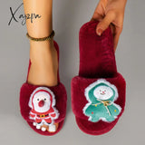 Xajzpa - Casual Living Patchwork Round Keep Warm Comfortable Shoes Winered Style 5 / 6
