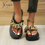 Xajzpa - Casual Patchwork Solid Color Round Comfortable Shoes Black A / 35