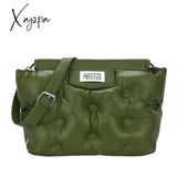 Xajzpa - Casual Space Padded Pillow Bag Designer Women Shoulder Bags Luxury Soft Pu Leather