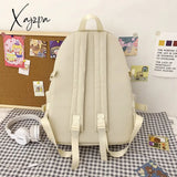 Xajzpa - Casual Waterproof Women Backpack For Teenager Kawaii Girl Female School Bag Nylon Black