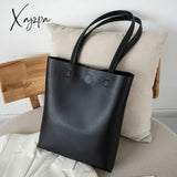 Xajzpa - Casual Women Shoulder Bag Pu Leather Tote Handbag Female Shopping Bags Soft Lady Purse