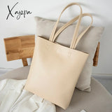 Xajzpa - Casual Women Shoulder Bag Pu Leather Tote Handbag Female Shopping Bags Soft Lady Purse