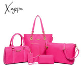 Xajzpa - Chinese Style Floral Printing Women Handbags Shoulder Bags Set Female Practical Composite