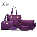 Xajzpa - Chinese Style Floral Printing Women Handbags Shoulder Bags Set Female Practical Composite