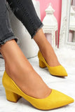 Xajzpa - Chunky Heel Pointed Heels