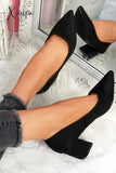 Xajzpa - Chunky Heel Pointed Heels