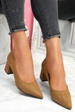 Xajzpa - Chunky Heel Pointed Heels