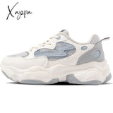 Xajzpa - Chunky Sneakers Women Breathable Mesh Casual Shoes Tennis Female Vulcanized Platform Lace