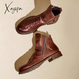 Xajzpa - Classic Chelsea Boots Mens Double Side Zipper Non-Slip Casual Shoes Men Trend Tassel