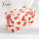 Xajzpa - Clear Makeup Bag Fashion Transparent Travel Portable Mini Wash Storage Bags Strawberry