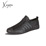 Xajzpa - Comfortable Fashion Casual Male Shoes Men Leather Sneakers For Adult Men Loafers Moccasins