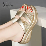 Xajzpa - Comfortable Sandals Women Summer Fashion New Wedge Platform Fish Mouth Slippers Women’s