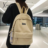 Xajzpa - Cool Male Travel Female Solid Color New Backpack Lady Men Laptop Women Student Bag Boy