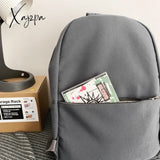 Xajzpa - Cool Male Travel Female Solid Color New Backpack Lady Men Laptop Women Student Bag Boy