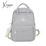 Xajzpa - Cool Student Female Fashion Backpack Waterproof Cute Women School Bag Lady Laptop White