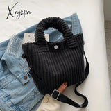 Xajzpa - Corduroy Women’s Bag Autumn Winter New Soft Handbags Cute Totes Fashion Casual Female