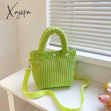 Xajzpa - Corduroy Women’s Bag Autumn Winter New Soft Handbags Cute Totes Fashion Casual Female