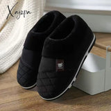 Xajzpa - Coslony Mens House Slippers Winter Shoes Women Home Indoor Warm Soft Sole Male Felt