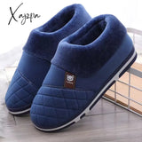 Xajzpa - Coslony Mens House Slippers Winter Shoes Women Home Indoor Warm Soft Sole Male Felt