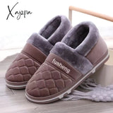 Xajzpa - Coslony Mens House Slippers Winter Shoes Women Home Indoor Warm Soft Sole Male Felt