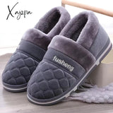 Xajzpa - Coslony Mens House Slippers Winter Shoes Women Home Indoor Warm Soft Sole Male Felt