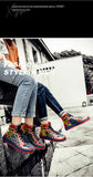 Xajzpa - Couple Fashion High Top Sneakers Men Women Classic Multicolor Casual Shoes Spring Autumn