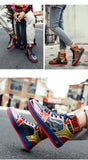 Xajzpa - Couple Fashion High Top Sneakers Men Women Classic Multicolor Casual Shoes Spring Autumn