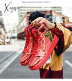 Xajzpa - Couple Fashion High Top Sneakers Men Women Classic Multicolor Casual Shoes Spring Autumn