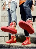 Xajzpa - Couple Fashion High Top Sneakers Men Women Classic Multicolor Casual Shoes Spring Autumn