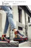 Xajzpa - Couple Fashion High Top Sneakers Men Women Classic Multicolor Casual Shoes Spring Autumn