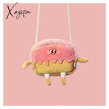 Xajzpa - Creative Bread Toast Plush Shoulder Bag Girls Coin Purse Card Holder Female Casual Cute