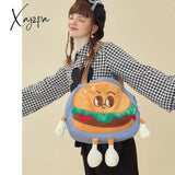 Xajzpa - Creative Kawaii Hamburger Canvas Tote Bag Travel Should Women Leisure Eco Shopping High